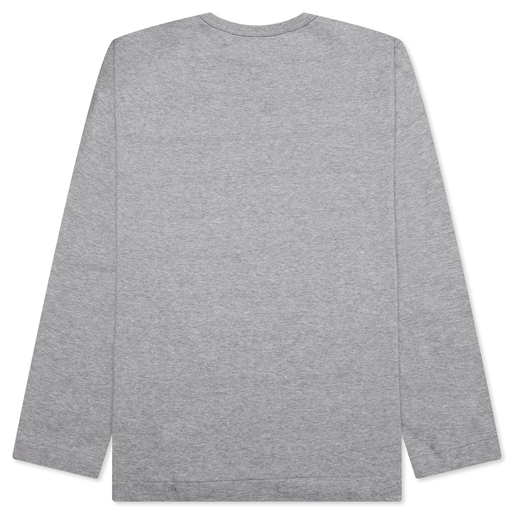 LOGO PRINT ANY HEART L/S T-SHIRT - GREY - 2