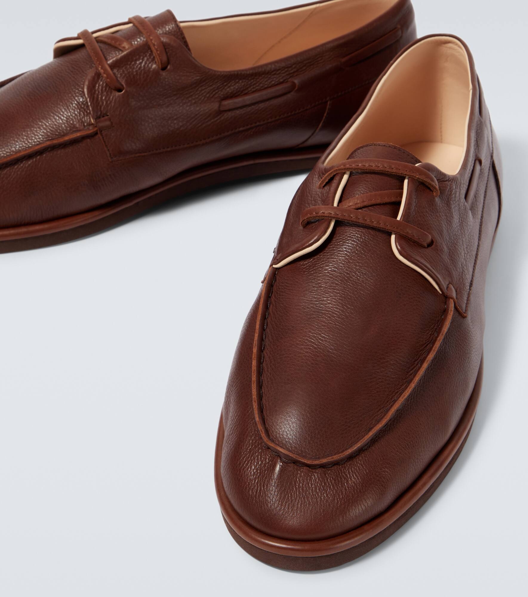 Leather Derby shoes - 3