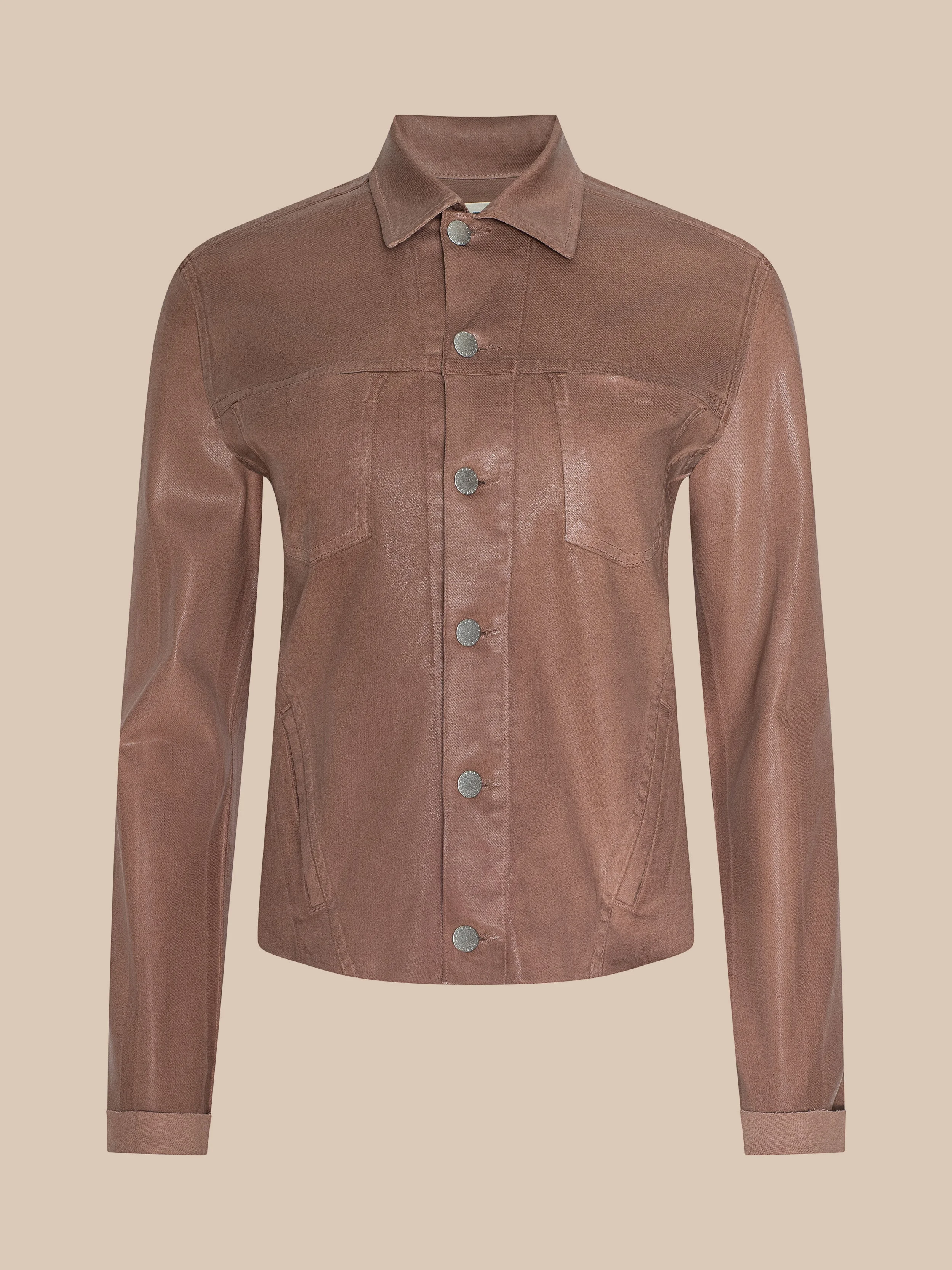 Janelle Coated Jean Jacket - 1
