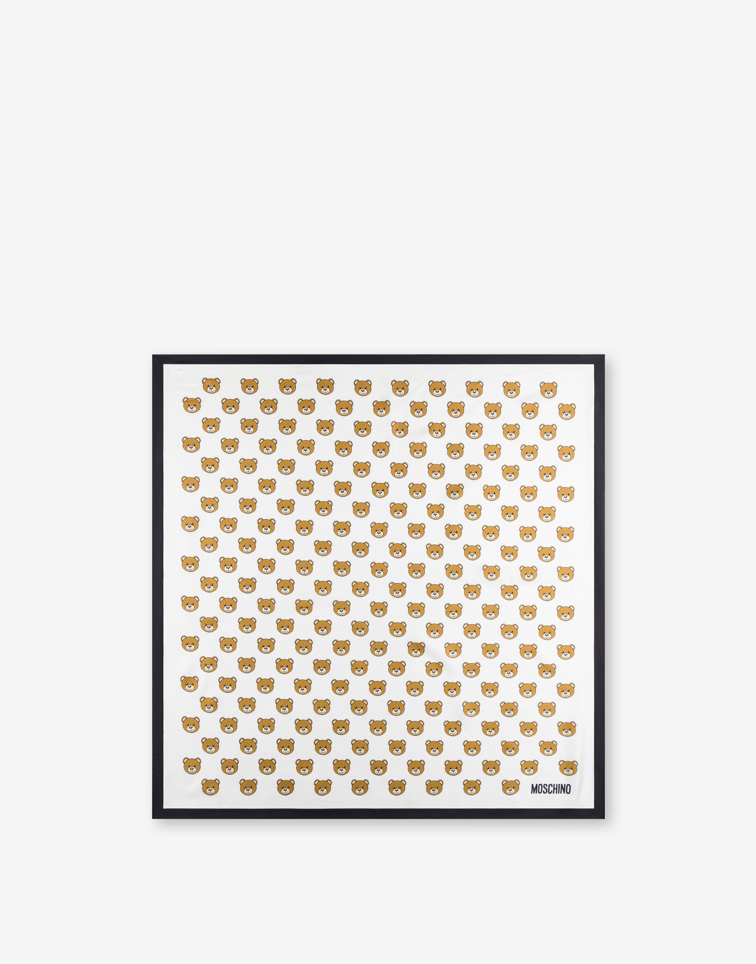 ALL-OVER TEDDY BEAR SILK SCARF - 1