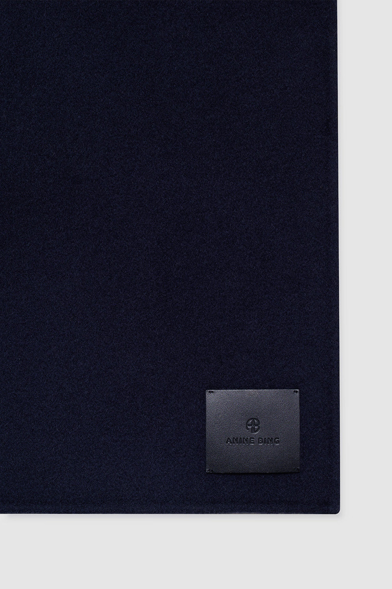 Ava Scarf - Navy Cashmere Blend 3