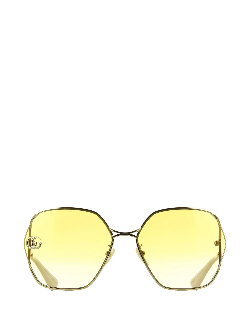 Double G geometric-frame sunglasses - 1