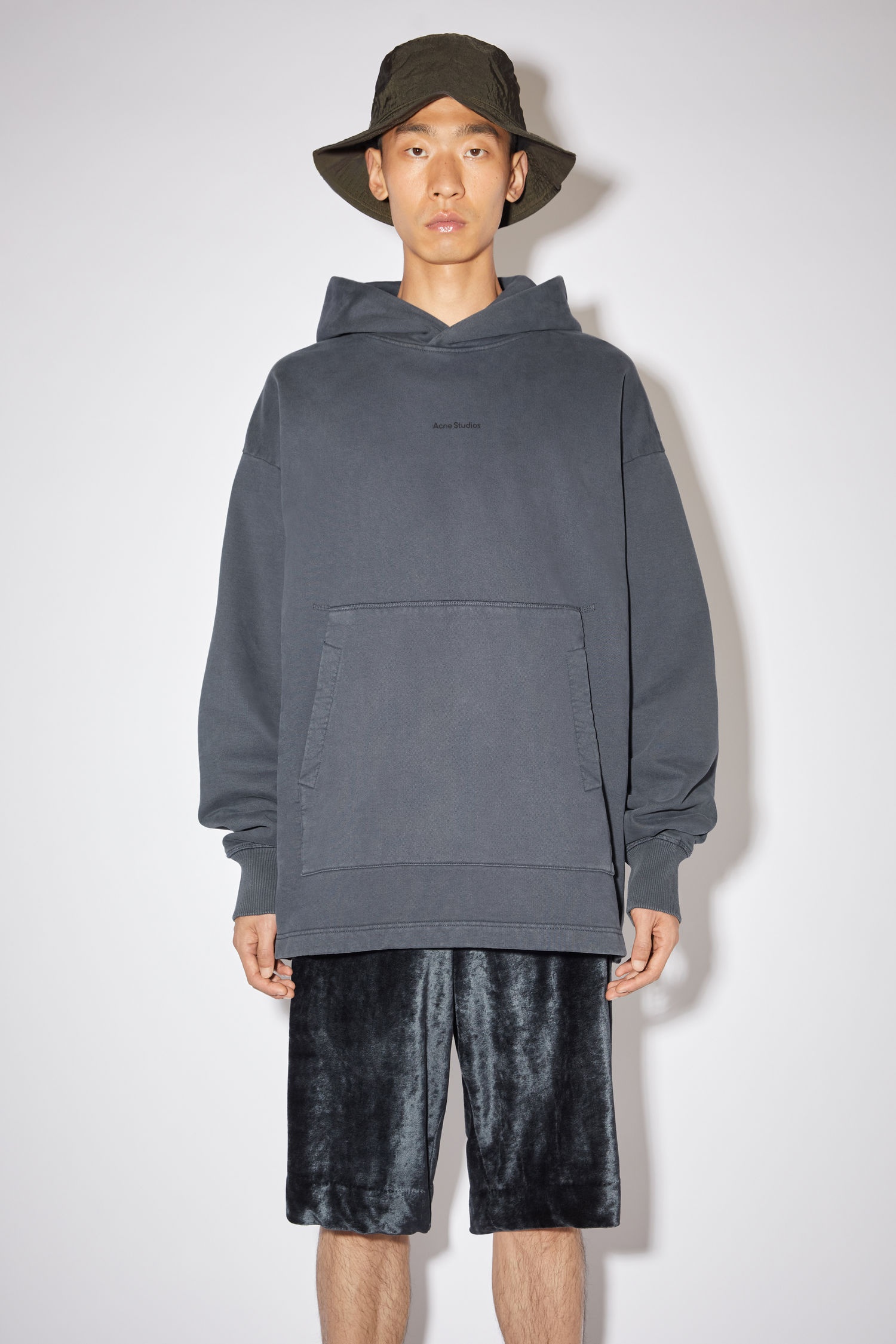 Hooded sweatshirt - Slate grey - 2