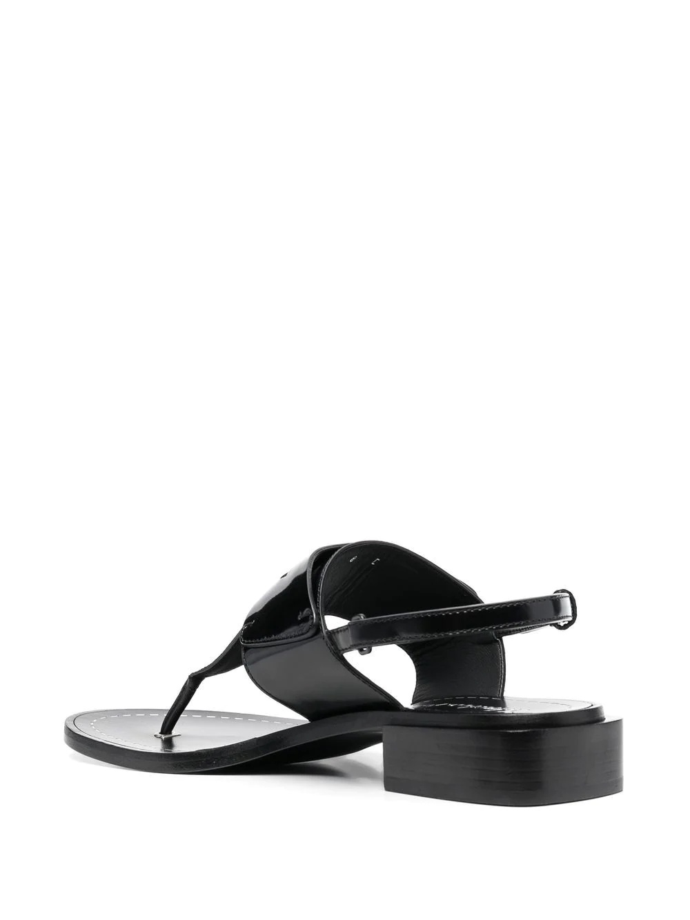 logo-plaque detail thong sandals - 3