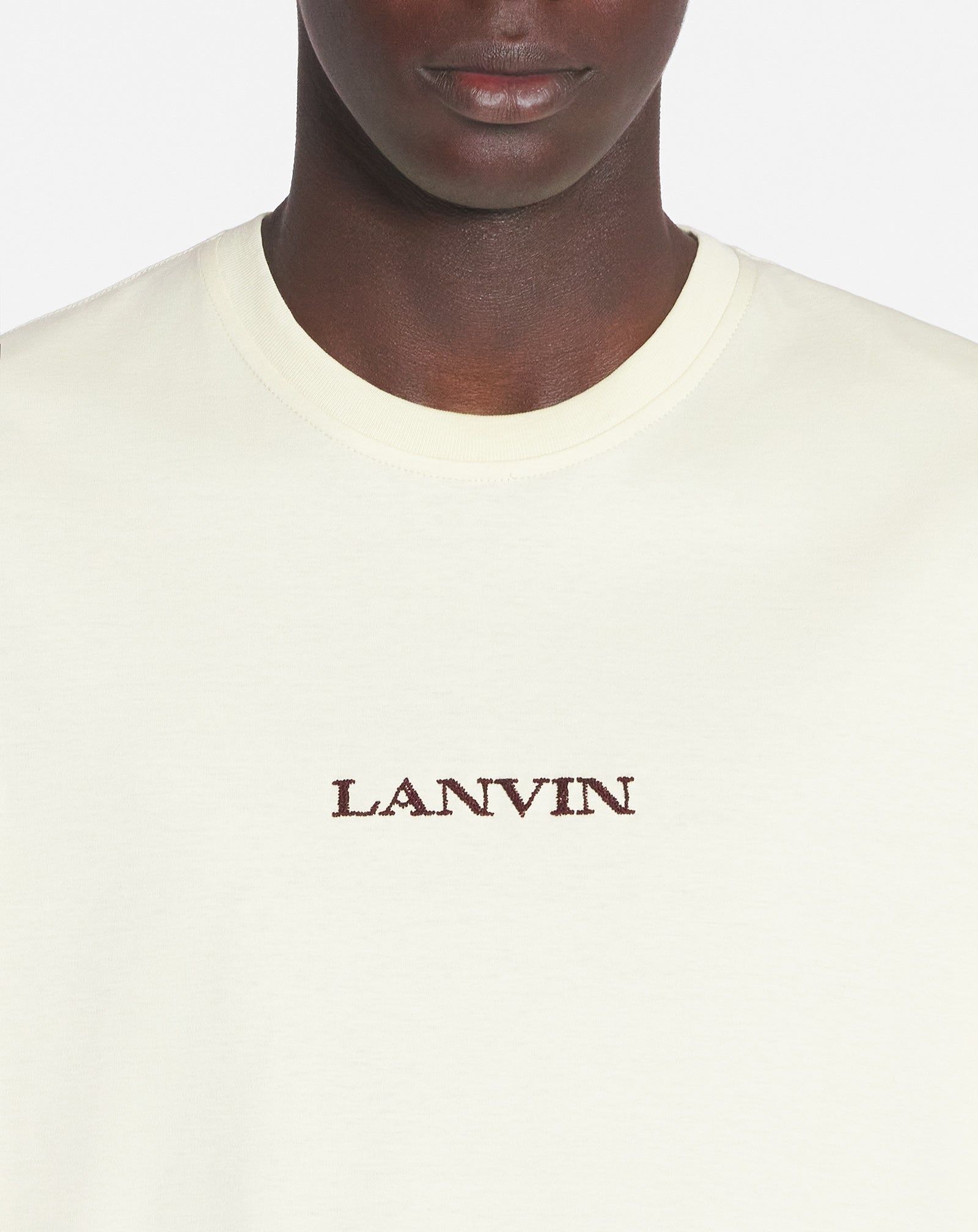 LANVIN EMBROIDERED CLASSIC T-SHIRT - 5
