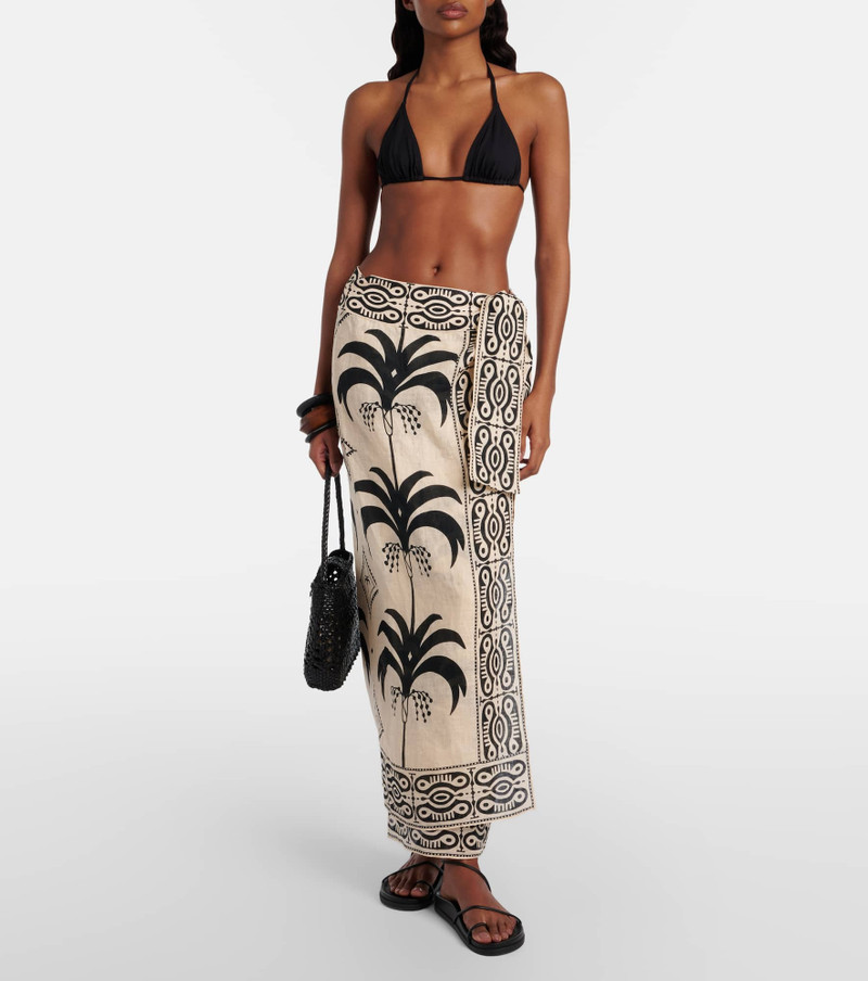 Johanna Ortiz Printed linen beach cover-up outlook