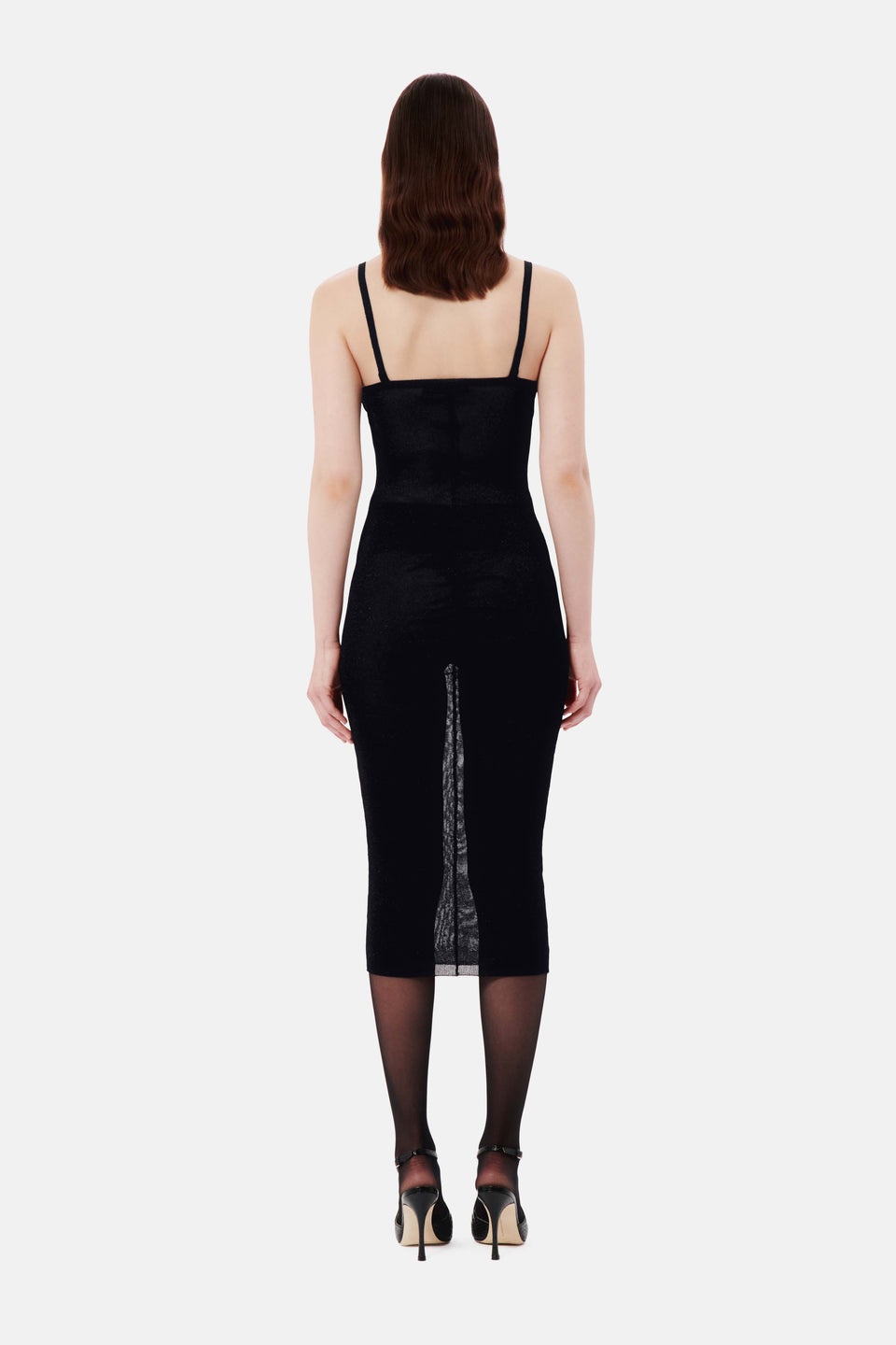 LUREX KNIT SLIP DRESS WITH METAL HOTFIX - 5