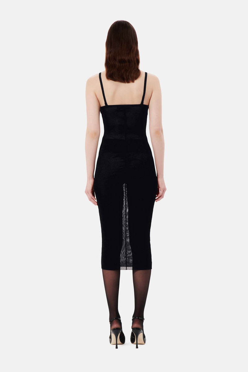 LUREX KNIT SLIP DRESS WITH METAL HOTFIX 5