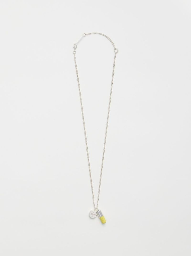 sterling silver Pill charm necklace 4