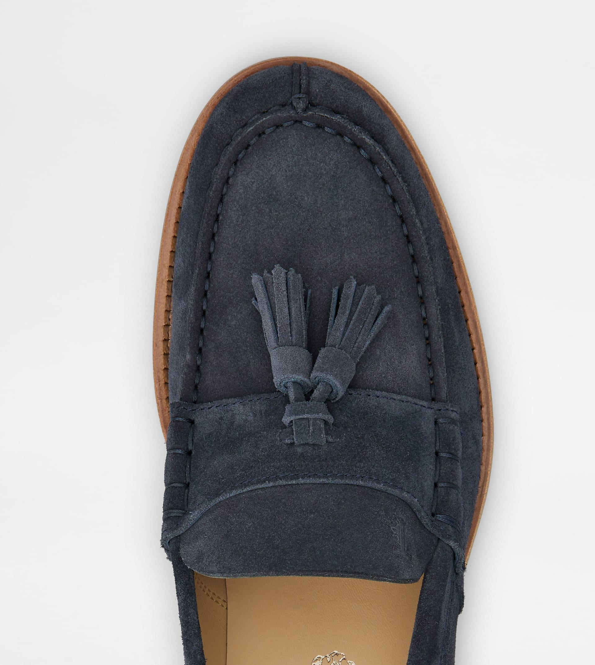 LOAFERS IN SUEDE - BLUE - 5