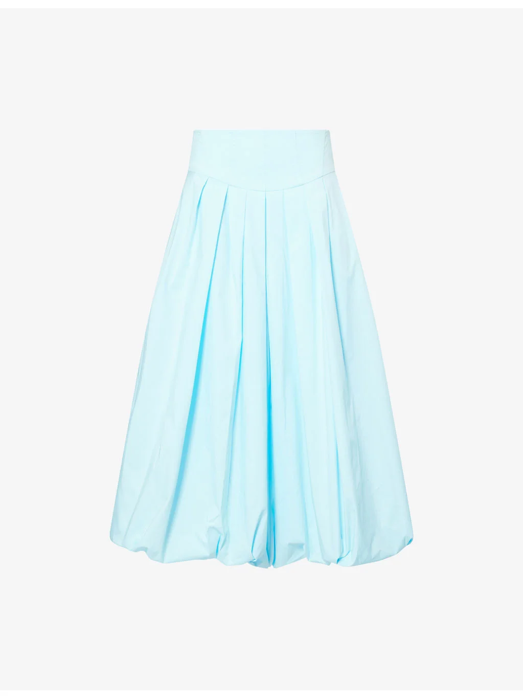 Winsor Puffball-Hem Cotton-Blend Midi Skirt - 1