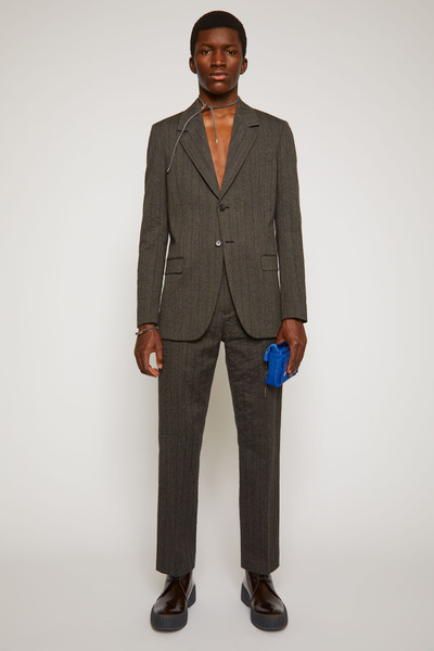 Acne Studios Single-breasted pinstriped jacket graphite/anthracite grey outlook