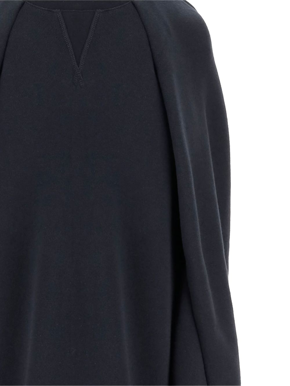 crewneck cape sweatshirt - 3