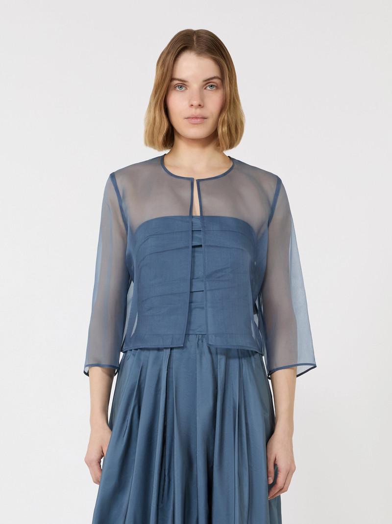 ABITATA Silk organza cropped jacket - AVIO 3