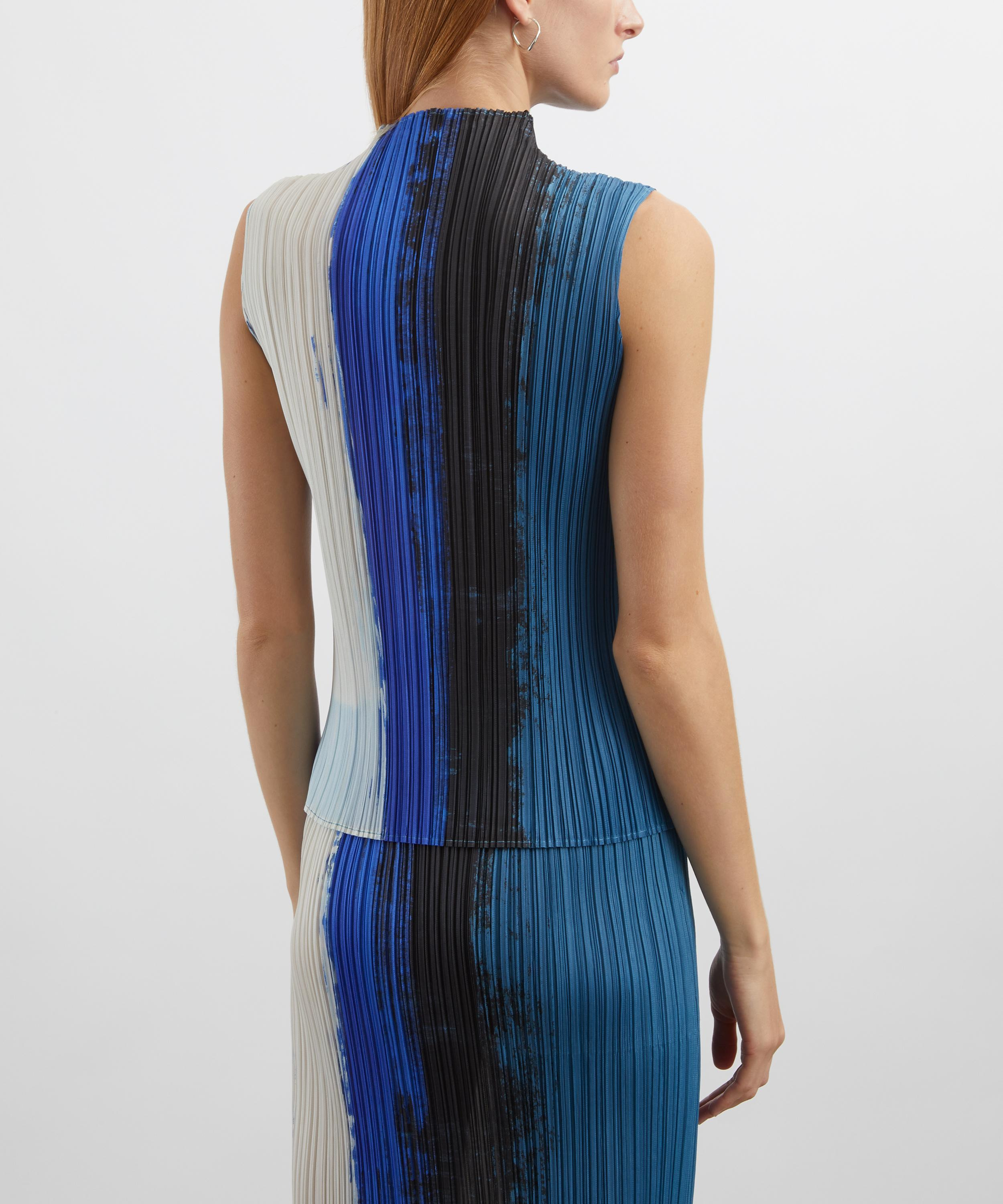 JUMP Blue Pleated Top - 4