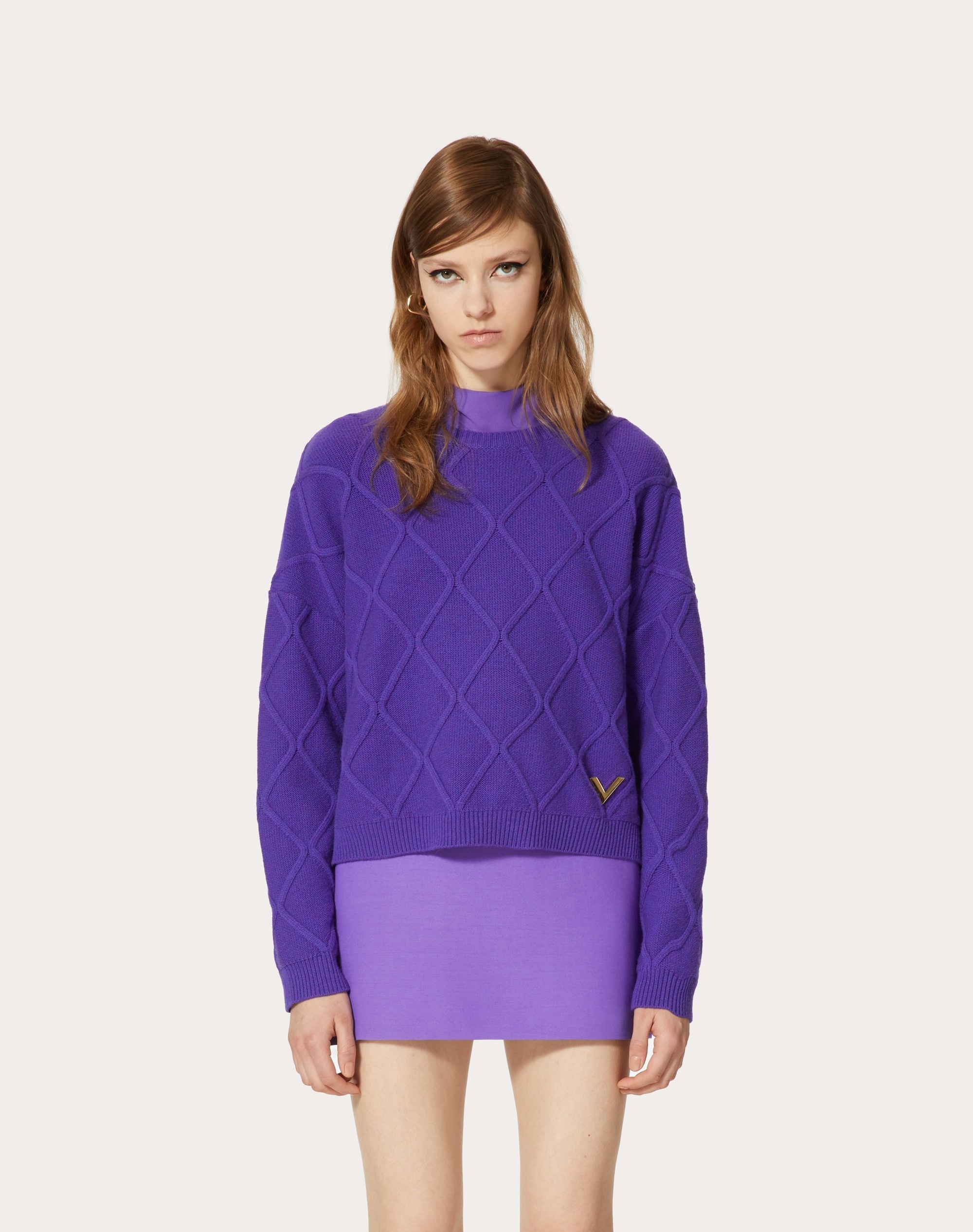 V GOLD WOOL SWEATER - 3