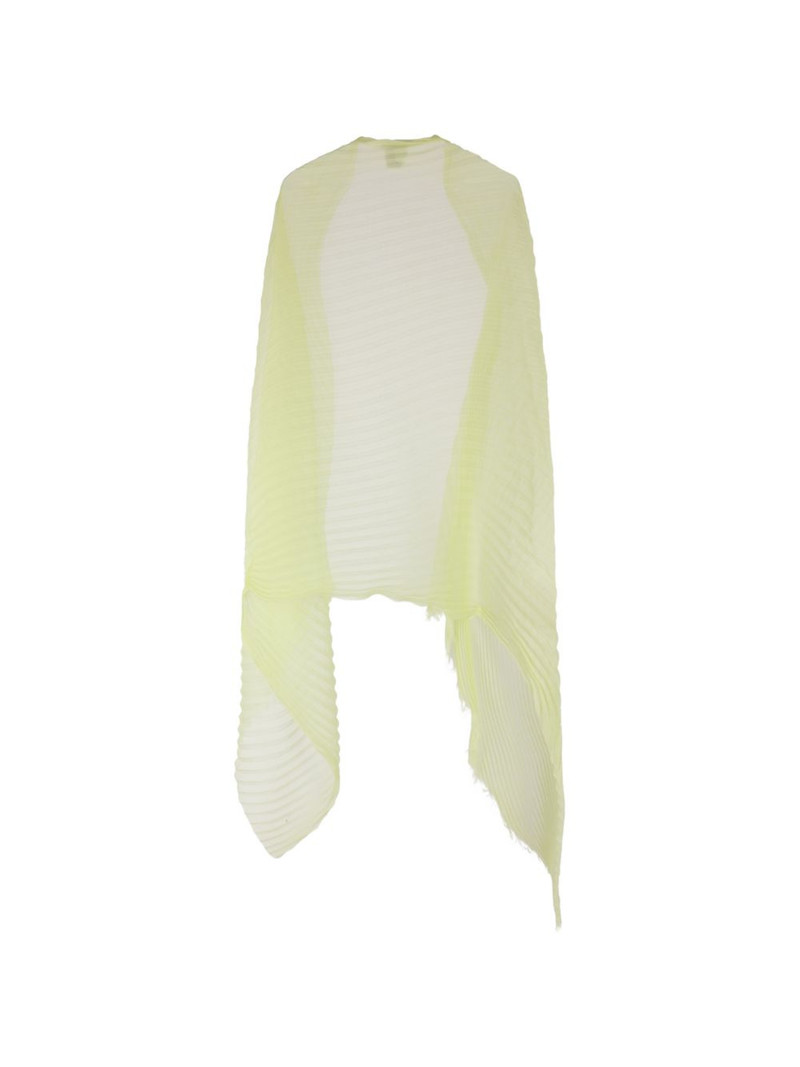ISSEY MIYAKE Feather Ramie Pleats Stole scarf outlook