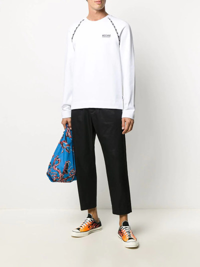 Moschino logo-print long-sleeve sweatshirt outlook