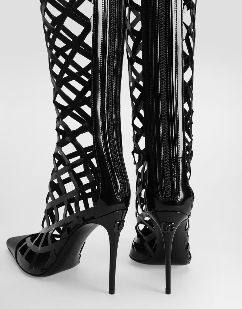 Polished calfskin boots 4