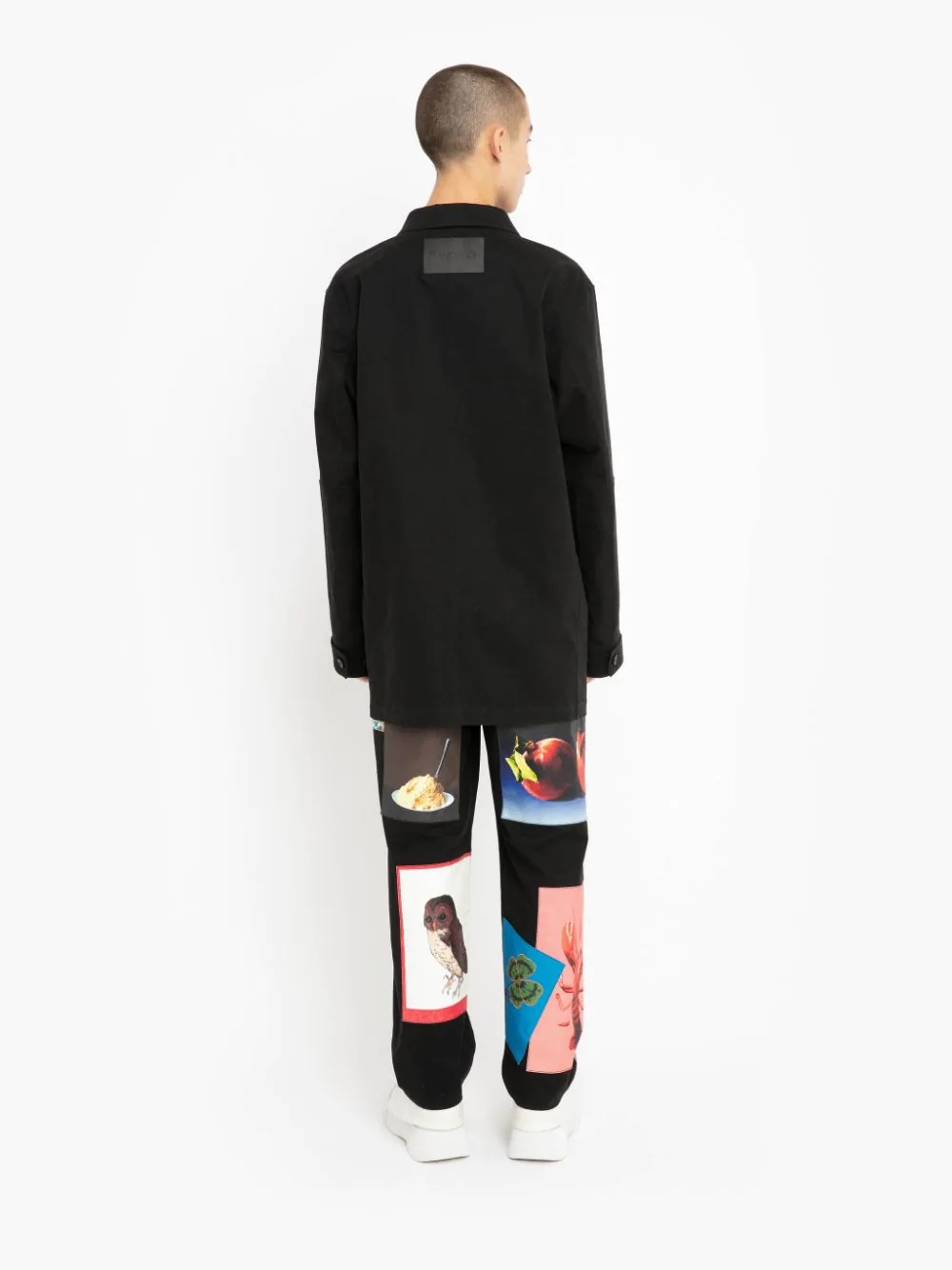 OSCAR WILDE CAPSULE: PATCHWORK PRINT STRAIGHT LEG TROUSERS - 6