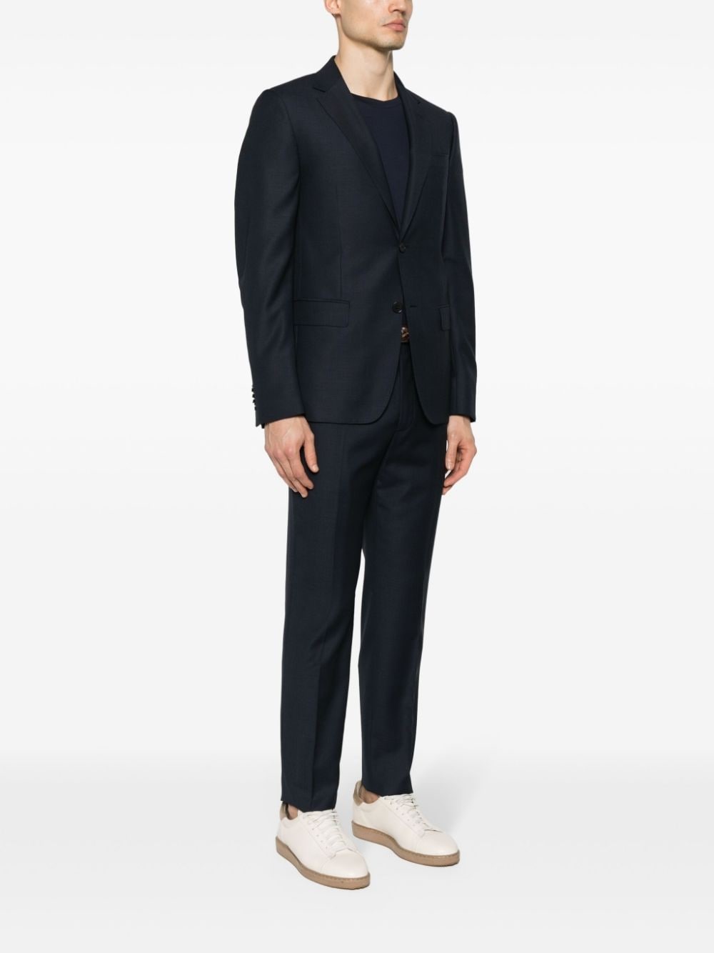 single-breasted wool suit - 3