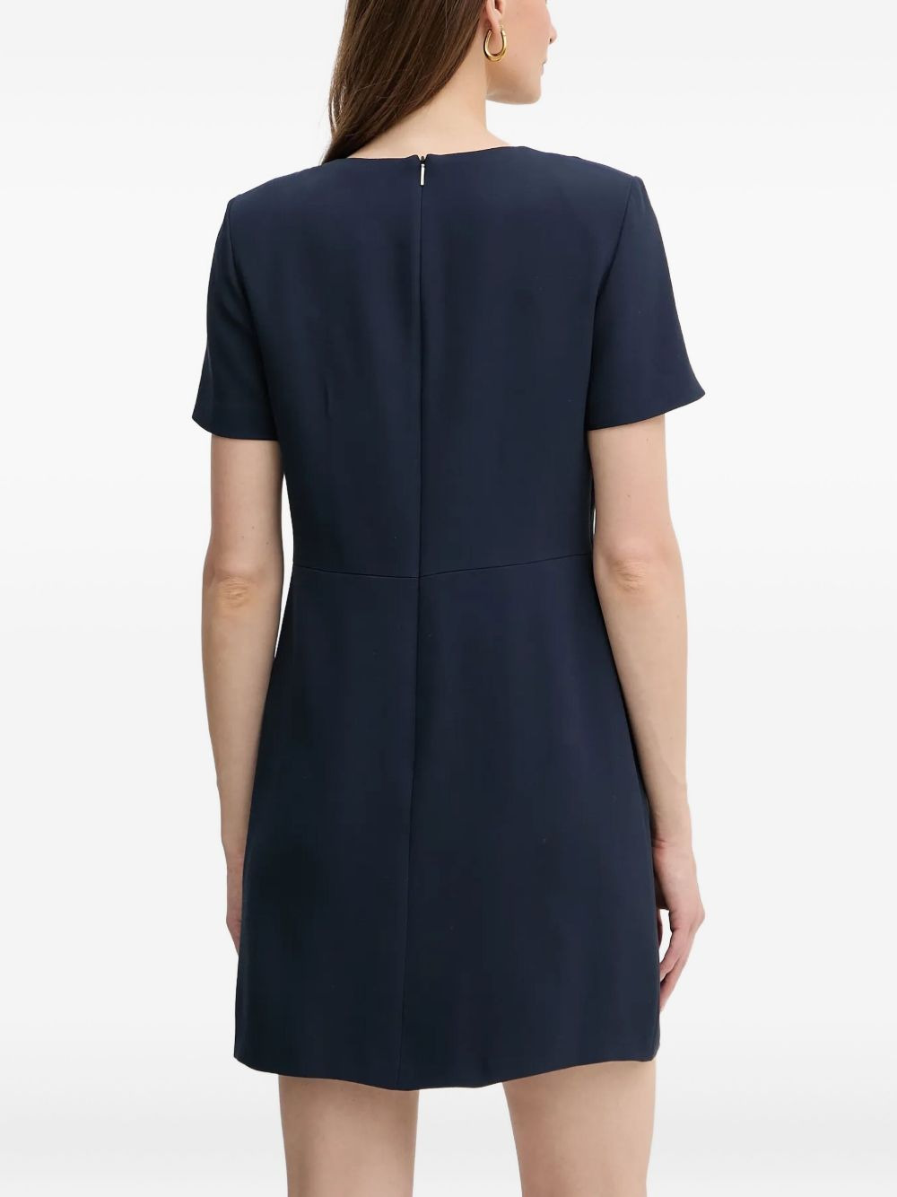short-sleeve shift mini dress - 3