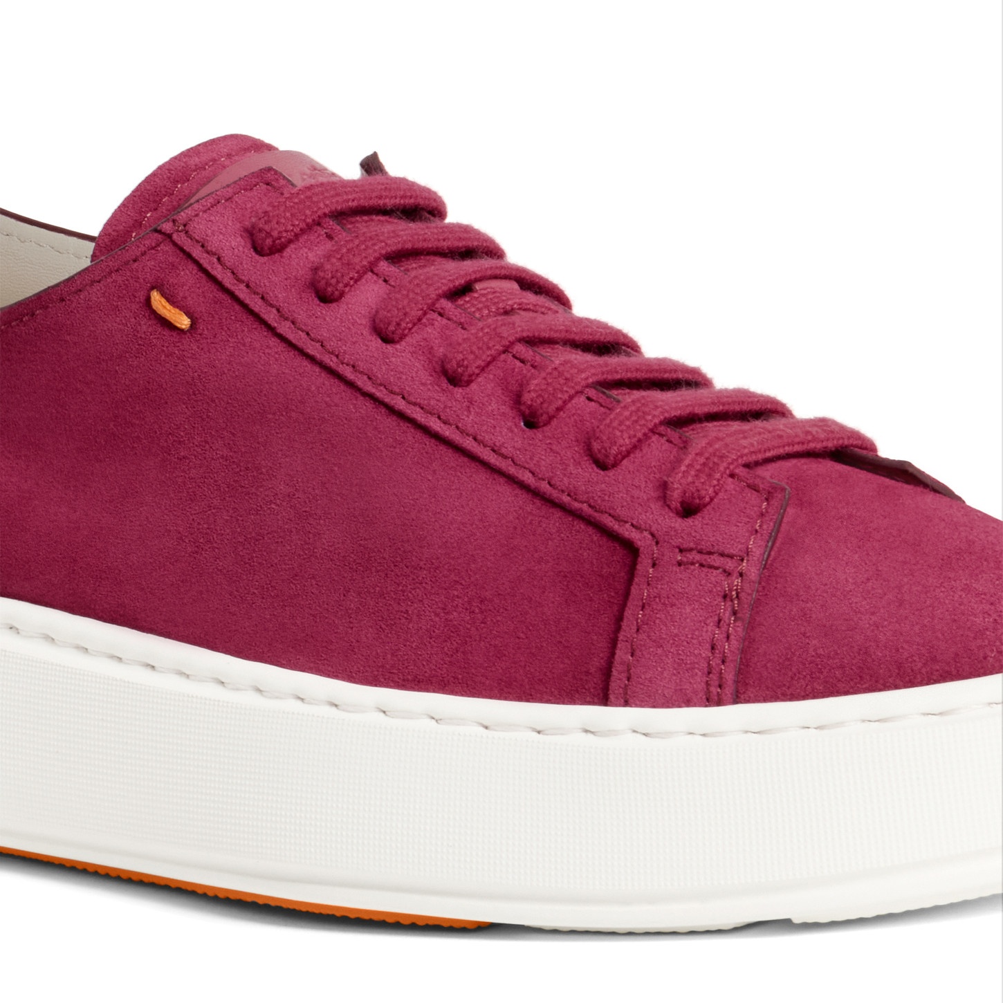 Women's red suede sneaker - 5