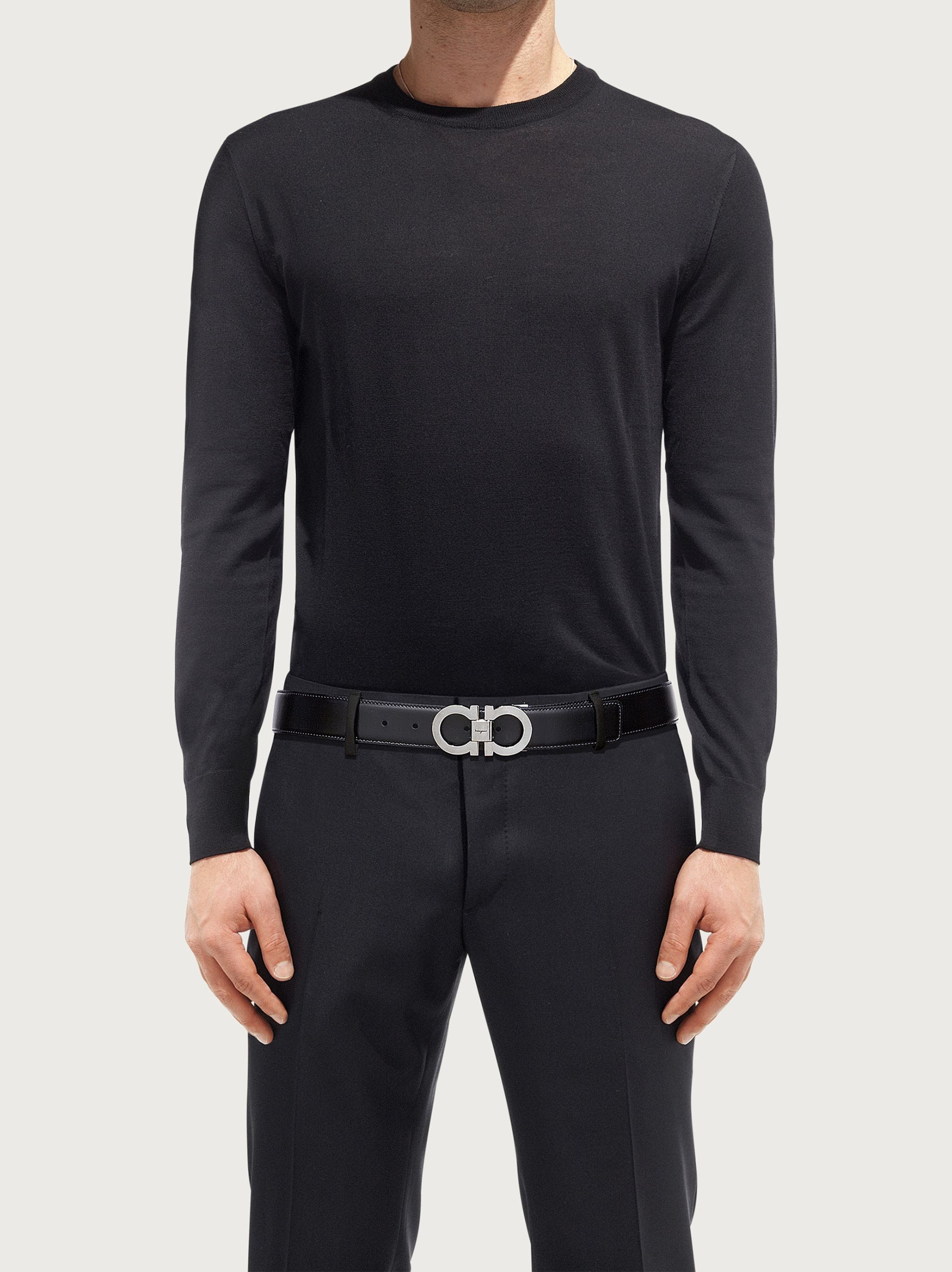 Reversible and adjustable Gancini belt - 4