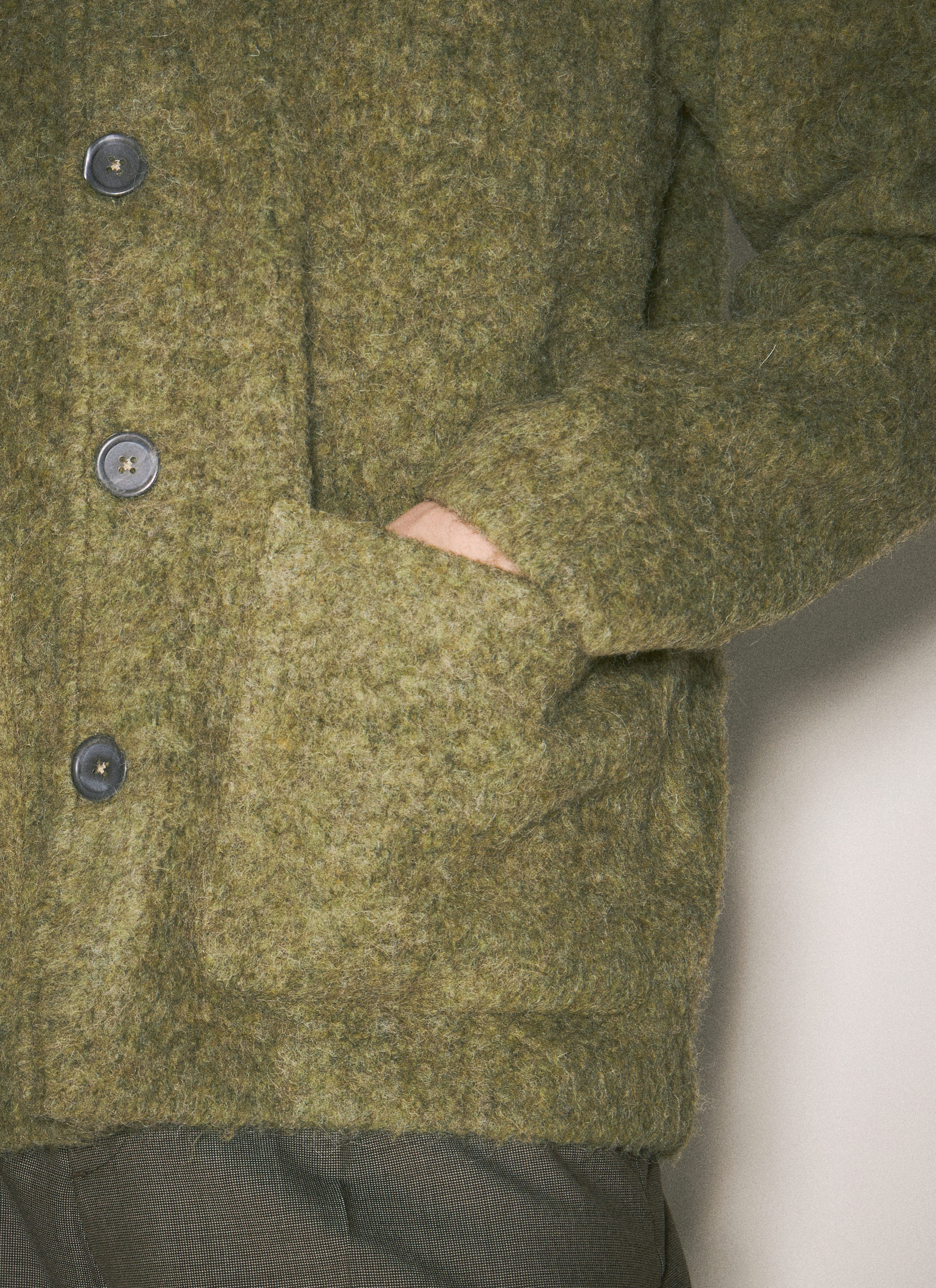 Our Legacy Men Brushed Knit Cardigan - 6