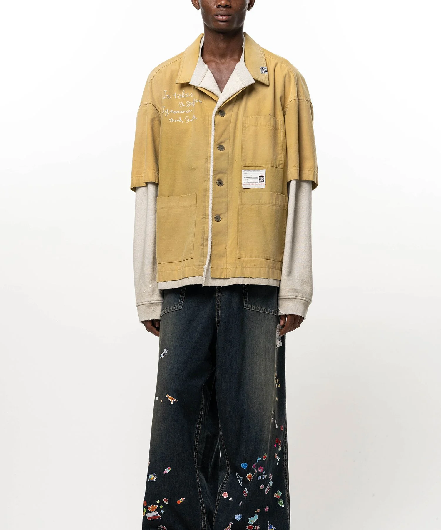 Pullover Layered Shirt - 1