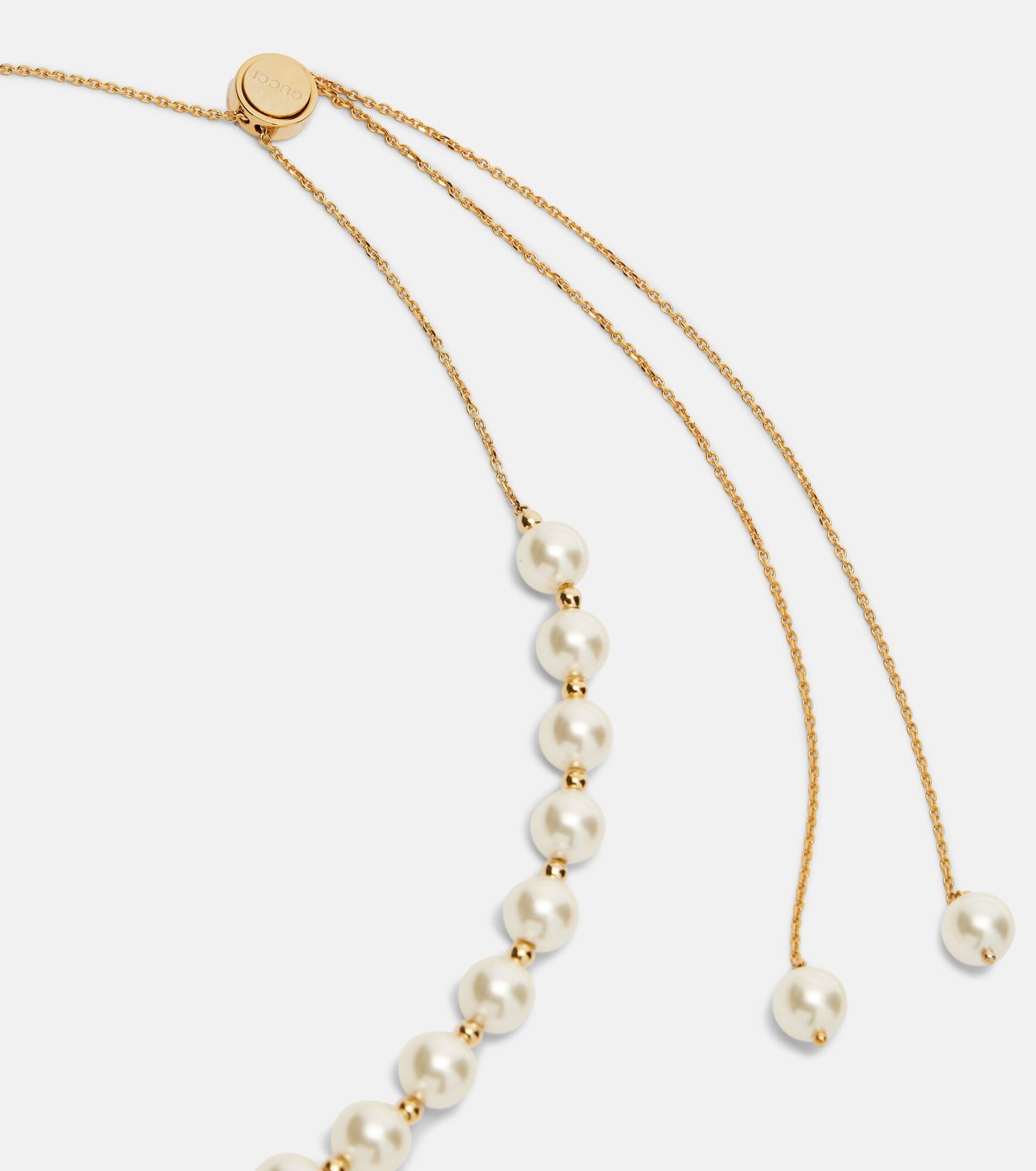Interlocking G pearl necklace - 2