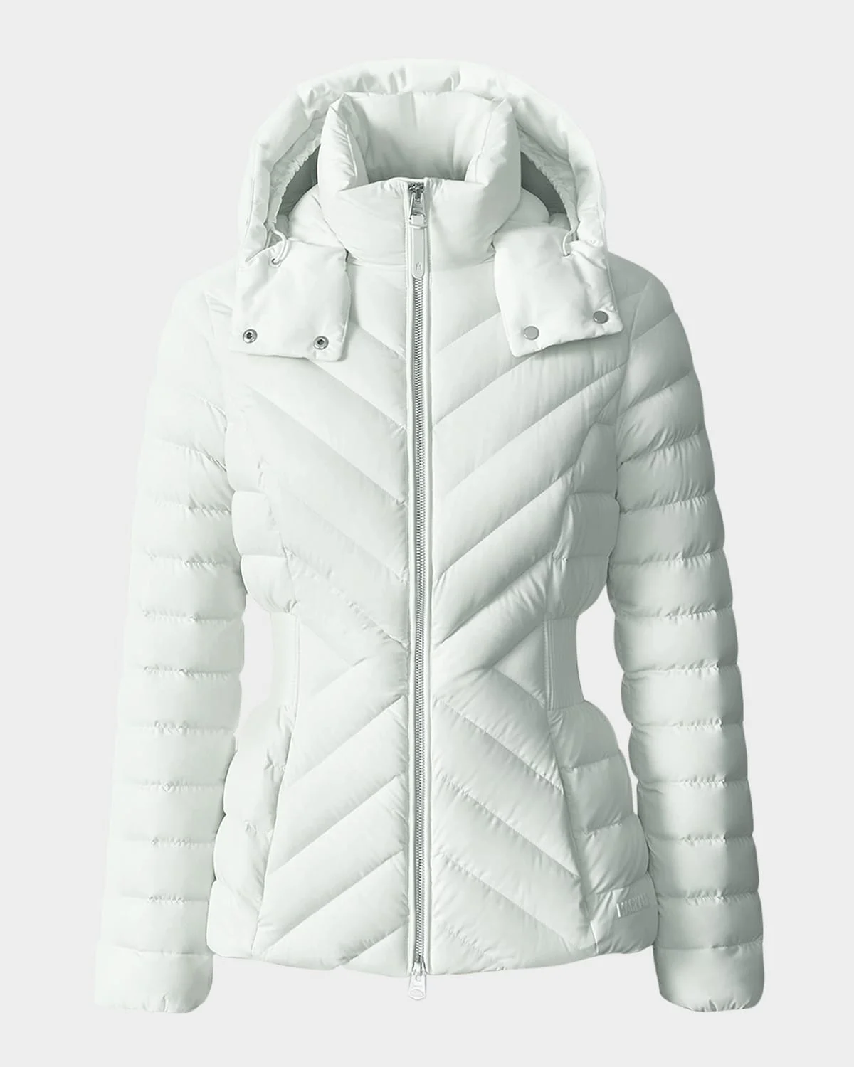 Idalee Light Down Jacket with Detachable Hood - 1