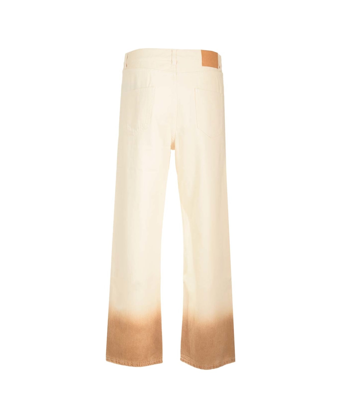 Straight Jeans With Dip-dye Effect - 2