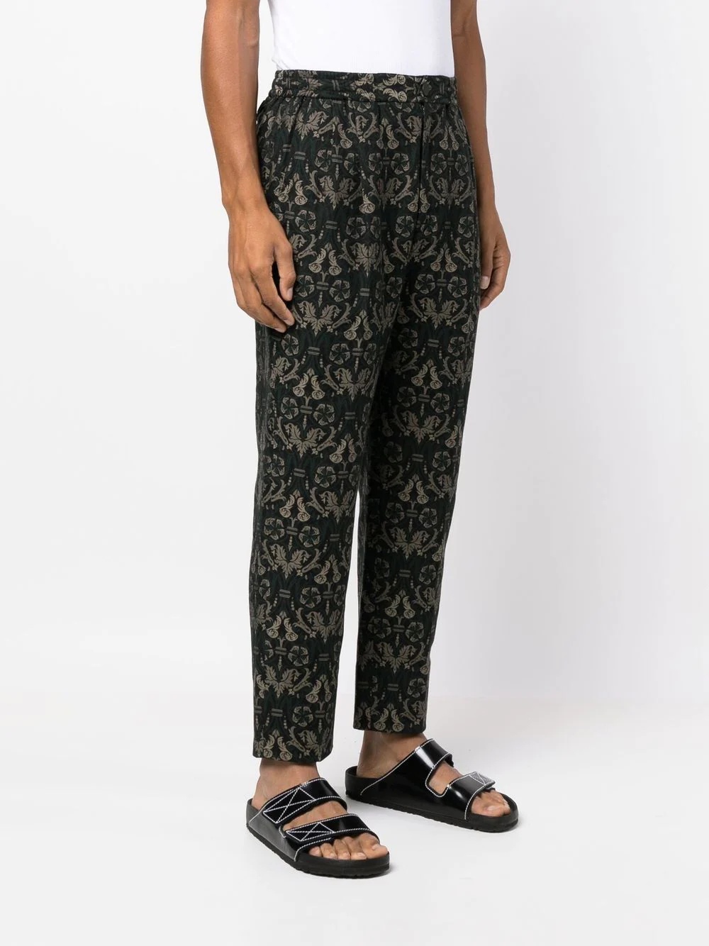 baroque-pattern straight-leg trouser - 3