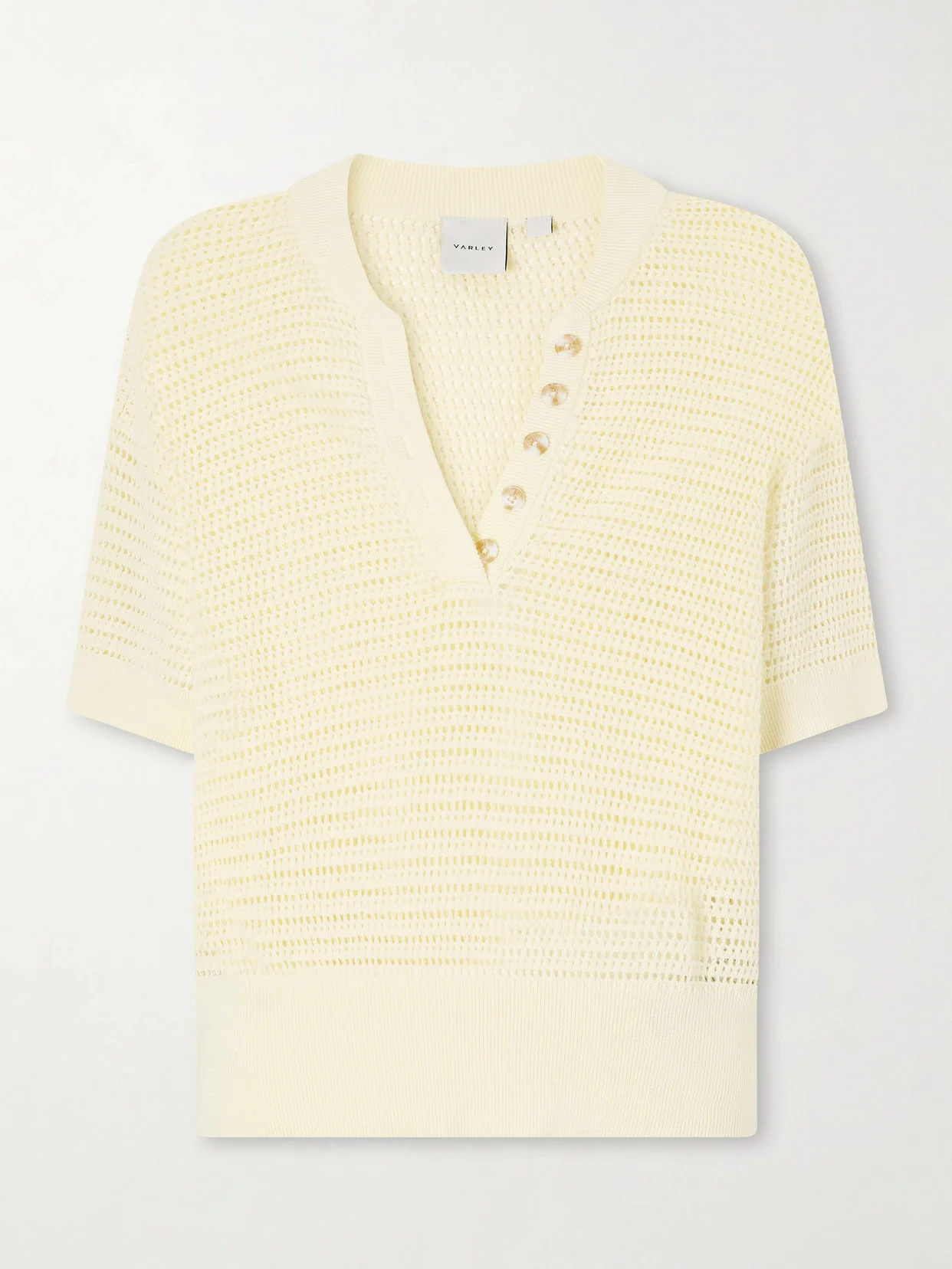 Callie Open-knit Cotton Top - 1