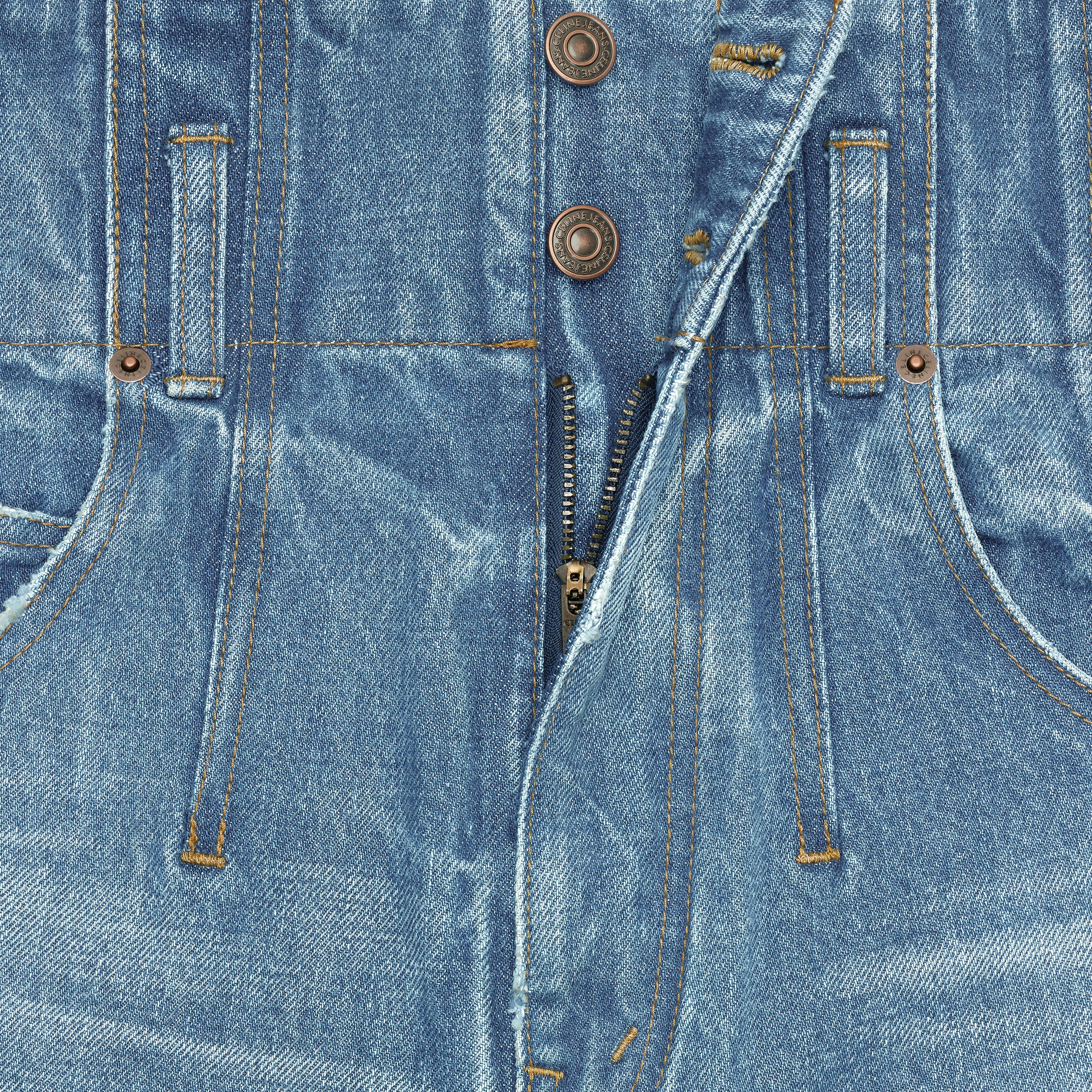 JUMBO JEANS IN FOREVER WASH DENIM - 4