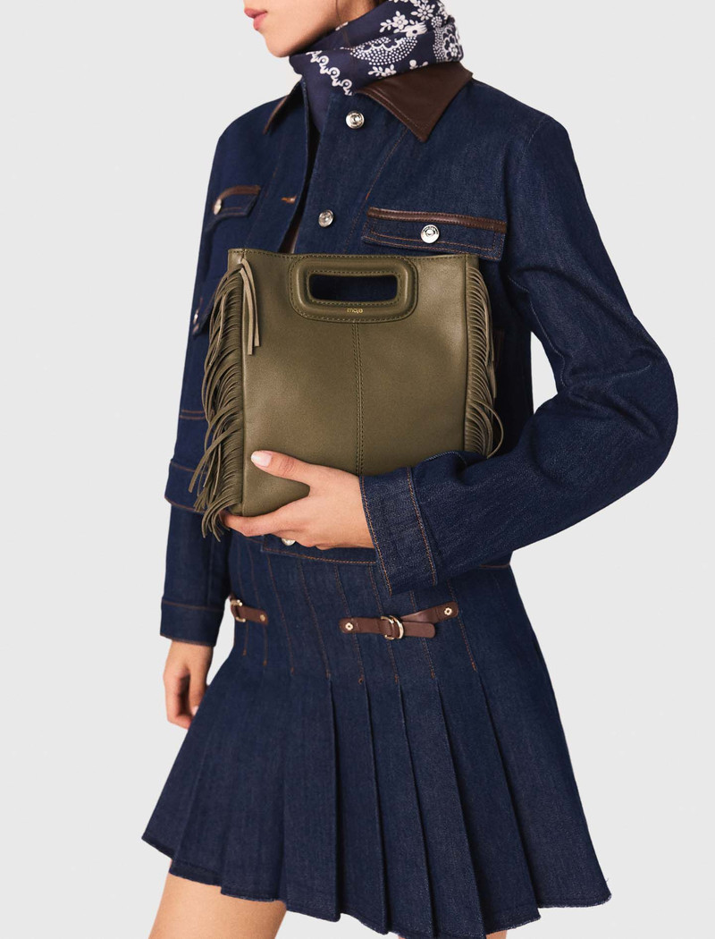 Short denim skirt with lining 8