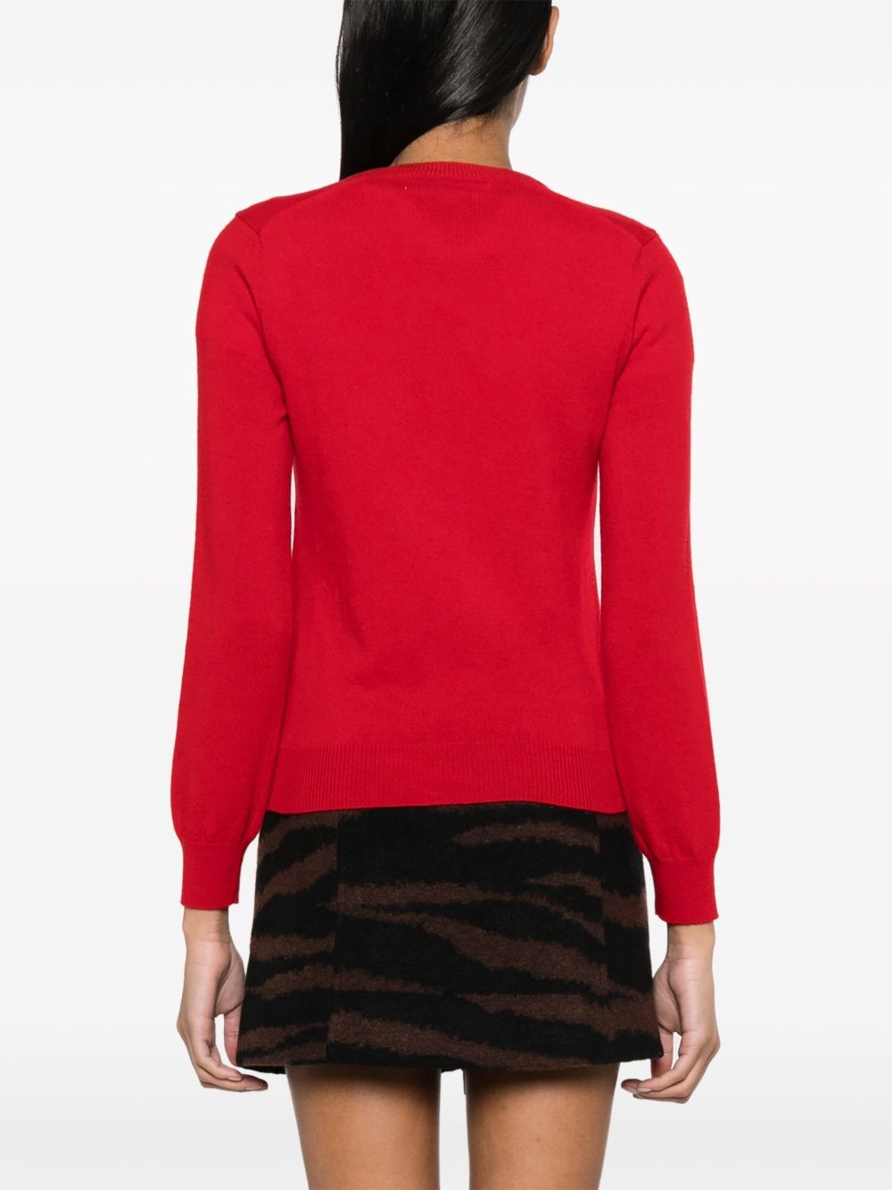 heart logo wool jumper - 4