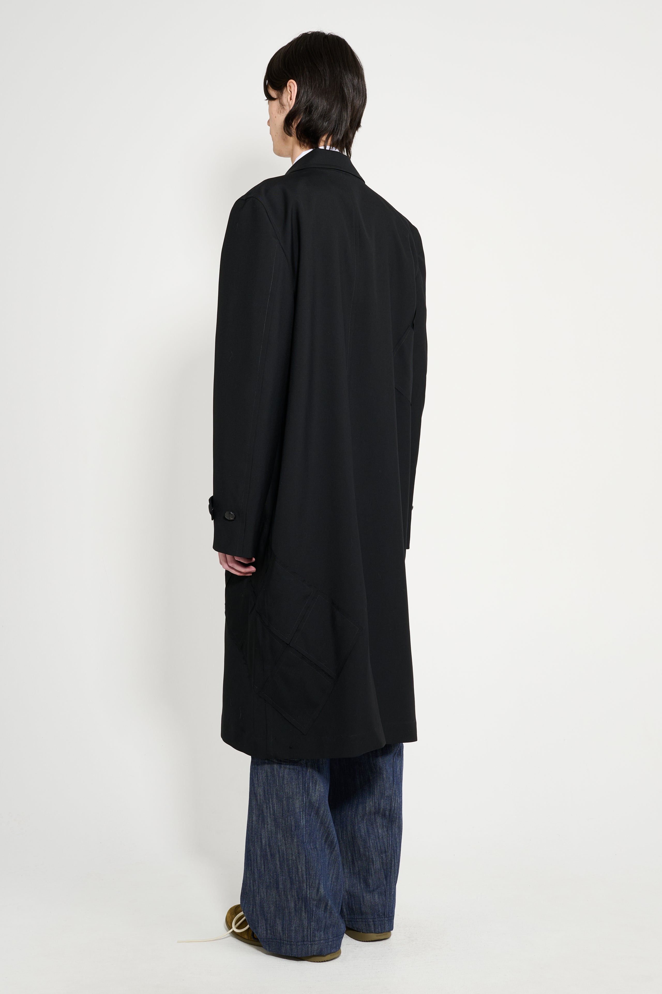 NAMACHEKO QUILT PATCHWORK COAT BLACK - 3