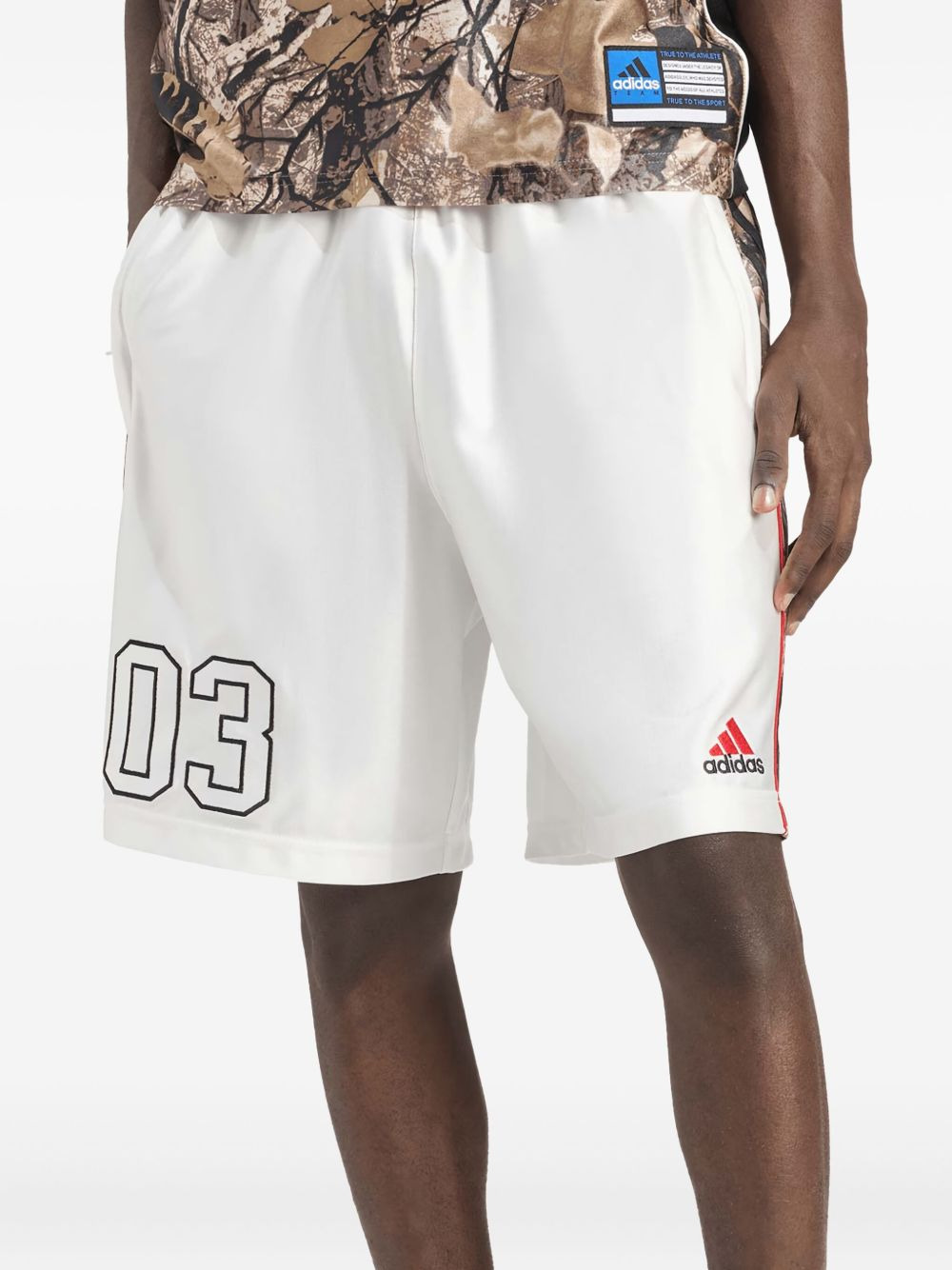 camouflage-panel shorts - 3