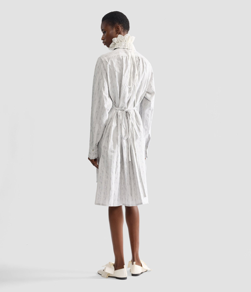 DITSY COTTON STRIPE LONG SLEEVE MINI SHIRT DRESS 3