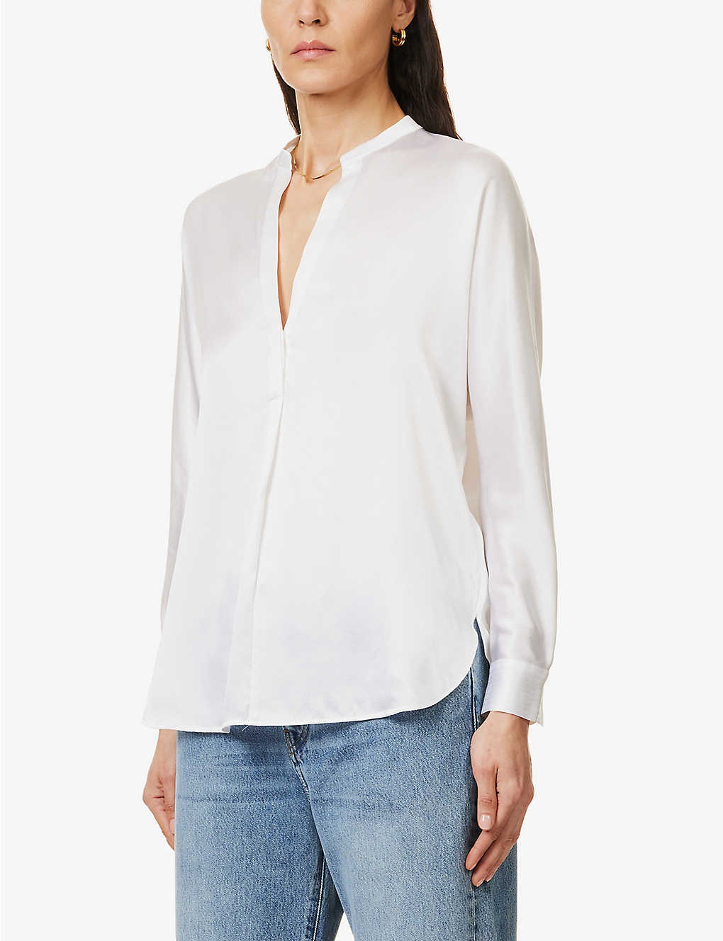 Relaxed-fit silk blouse - 3