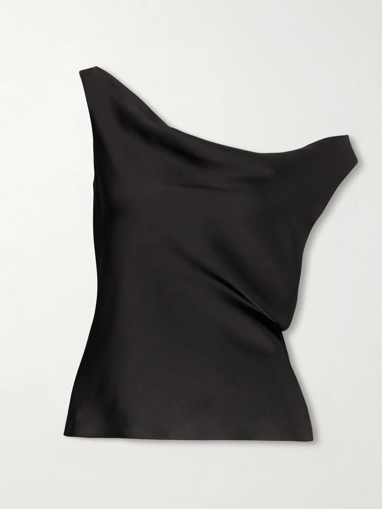 Maria Satin One-shoulder Top - 1
