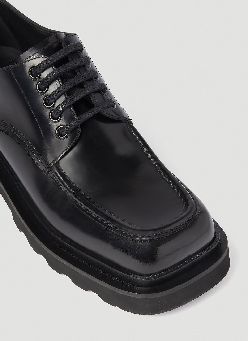 Brushed Leather Derby Shoes - 7