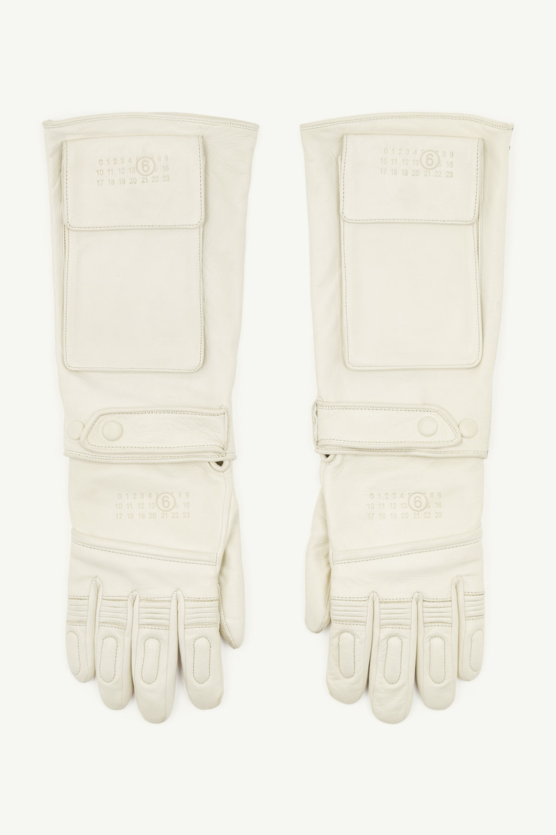 MM6 x Agnelle Leather Gloves - 1