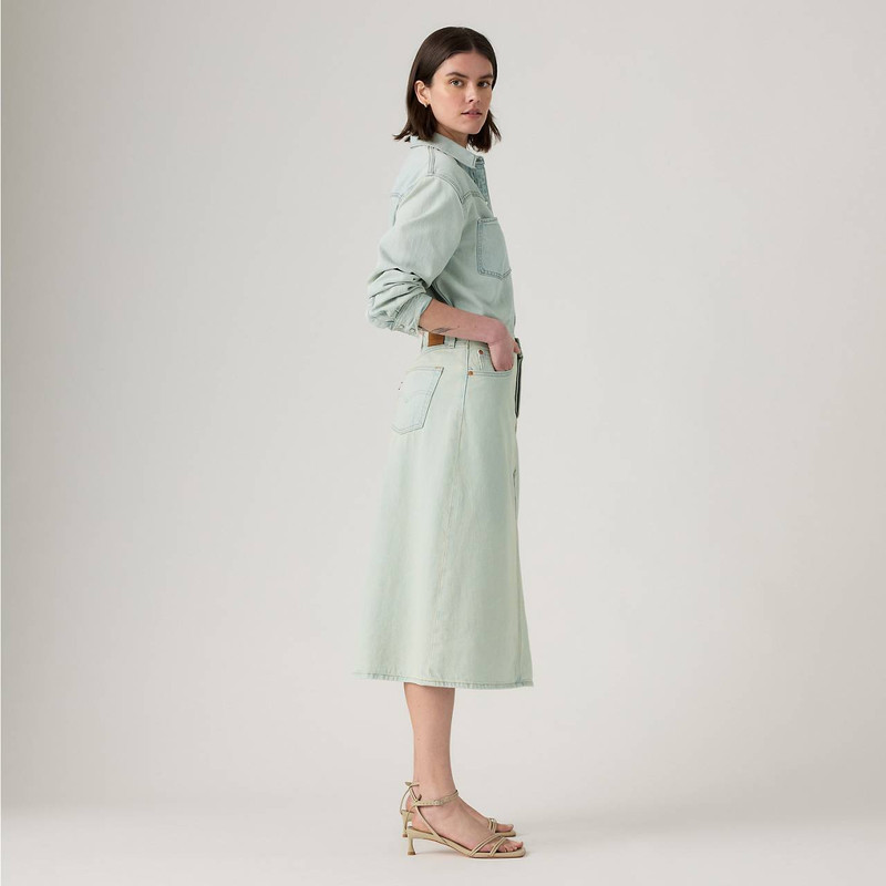 HIGH-RISE A-LINE DECON SKIRT 6