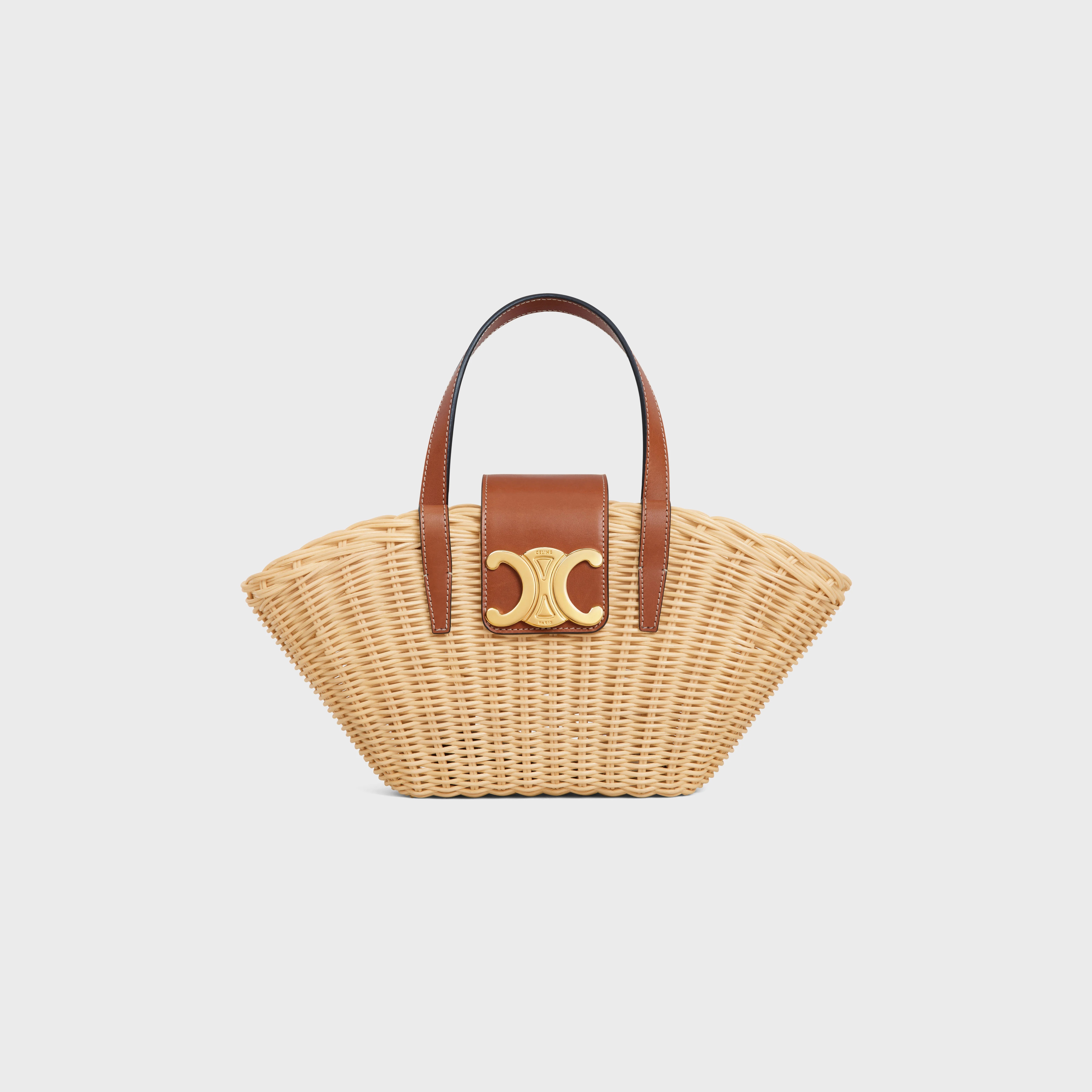 TEEN COUFFIN in WICKER AND NATURAL CALFSKIN - 1