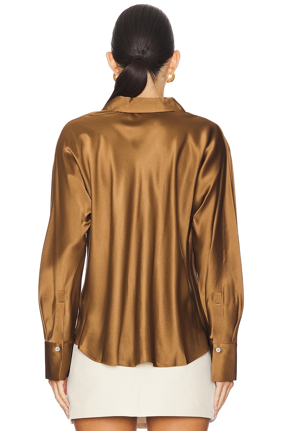 Bias Long Sleeve Blouse - 3
