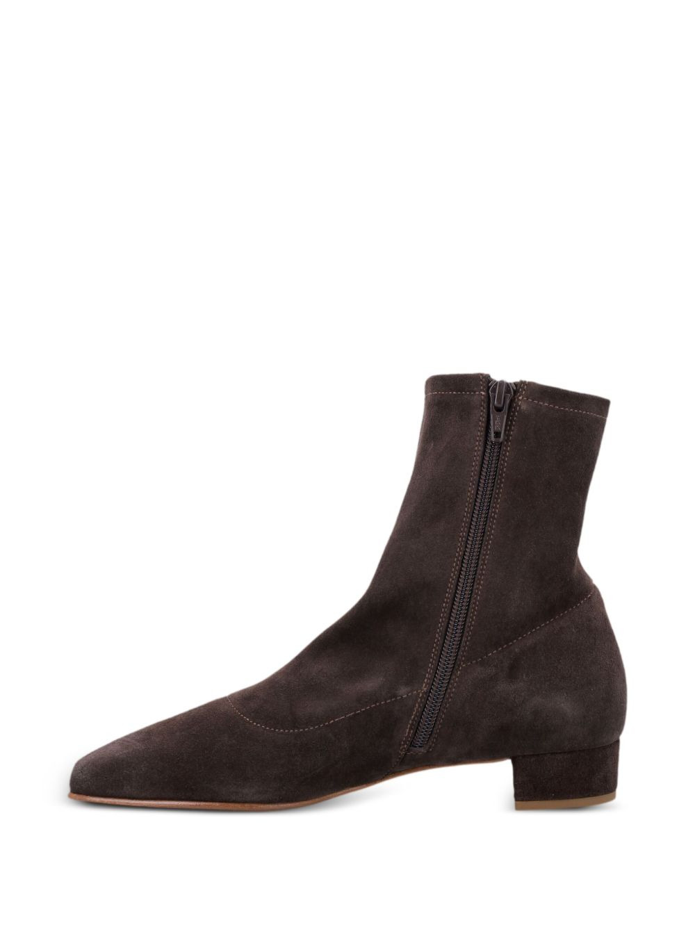 suede zip ankle boots - 3