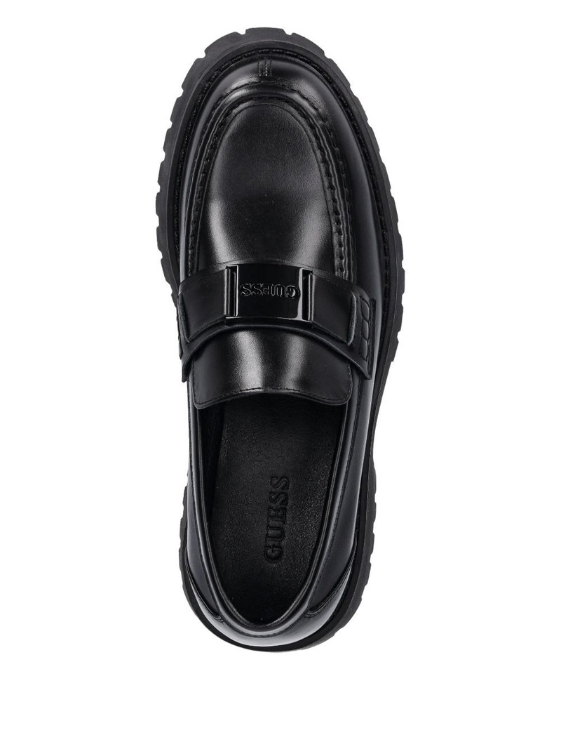 logo-plaque lug-sole loafers 3